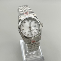 Luxus Herren Wasserdichte Uhren Stahl Iced Out CZ Diamant Japanisches Citizen Mechanisches Uhrwerk Moissanit-Uhr für Männer