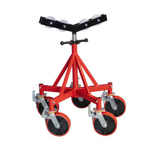 Le support de cric géant à 5 pieds, idéal pour <span class=keywords><strong>les</strong></span> tuyaux en acier de 36 pouces, le cric de tuyau se dresse à 5 pieds <span class=keywords><strong>géants</strong></span> avec roulettes en acier - Product Image 1