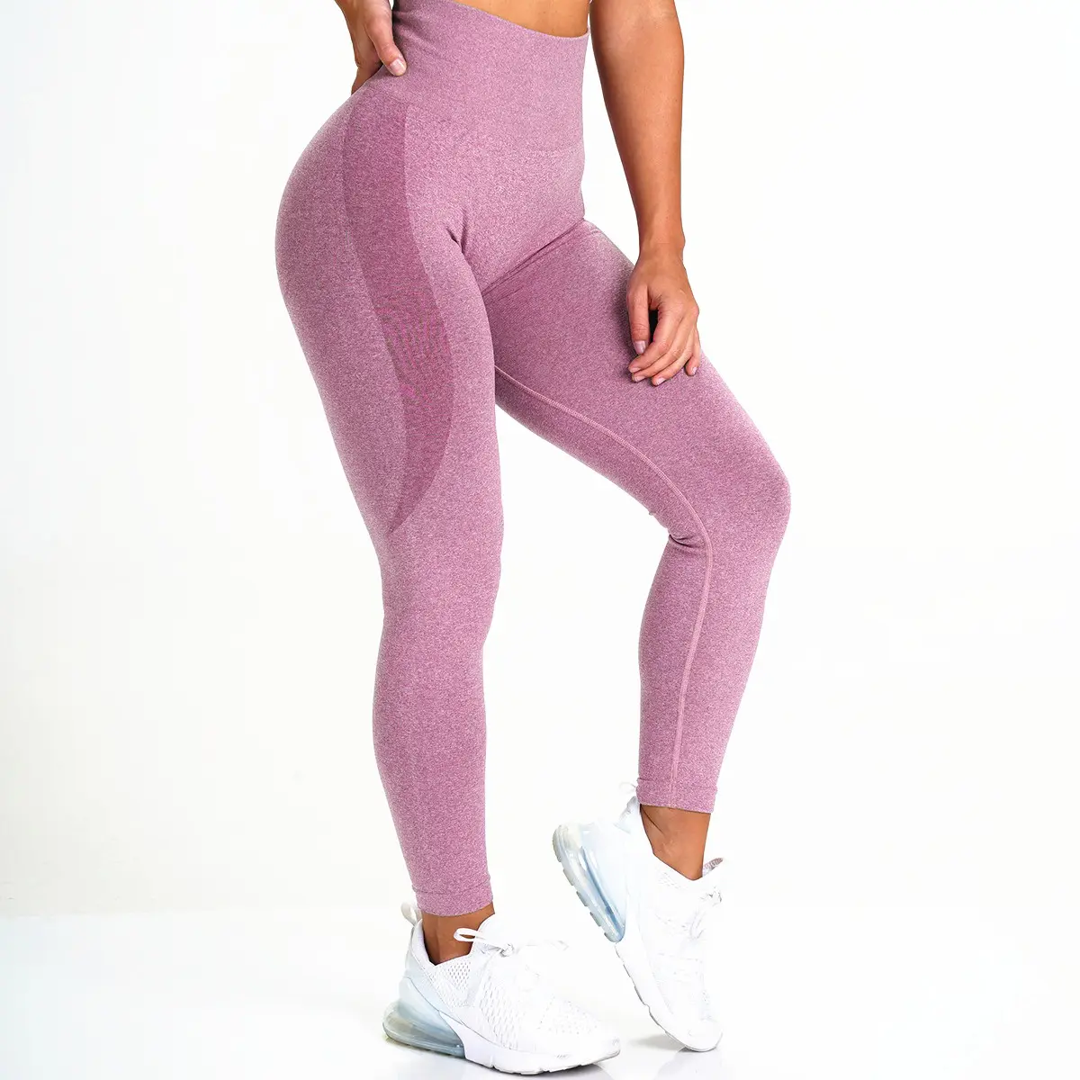 Gym seamless leggings sports women fitness push up yoga pants solid color high waist squat exercise running sportswear tights