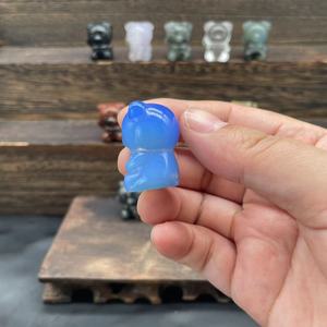 1.2 Inch Small Size <b>Cute</b> Crystal <b>Bear</b> Gemstones Carvings Crystal Healing Stones Craft Christmas Gift Souvenir - Product Image 3