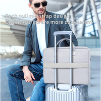 Sac à bandoulière imperméable personnalisé avec logo, 16 pouces, grande capacité, mallette d'affaires durable, sac fourre-tout pour homme