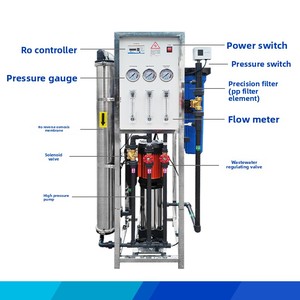 Nước tinh khiết dây chuyền sản xuất nước cất RO hệ thống uống RO thanh lọc nước lọc Hệ thống lọc nước RO - Product Image 2