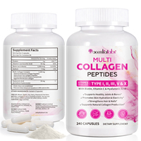 Acentiallabs Medicube Multi Collagen : Poudre de peptides de collagène pour la santé des articulations, favorise la santé de la peau, capsules de peptides de collagène hydrolysé