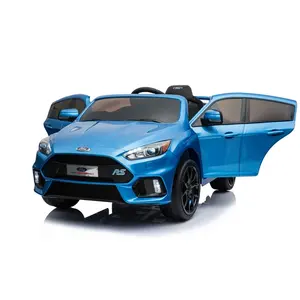 Voitures électriques pour enfants 2 sièges, cyclisme sur voiture avec télécommande, jouets Ford Focus RS