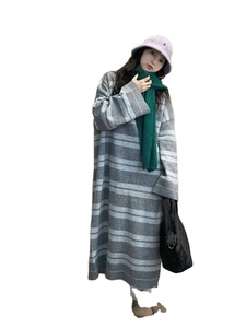 Maglioni invernali di alta qualità a <span class=keywords><strong>maglia</strong></span> lunga lunga e spessa Casual Pullover larghi Maxi <span class=keywords><strong>maglia</strong></span> coreana maglione abiti da donna - Product Image 4