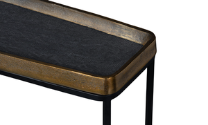 Mesa de consola de uso doméstico de estilo europeo, decoración clásica dorada para el hogar para dormitorio, pasillo, elegante mesa de consola dorada - Product Image 2