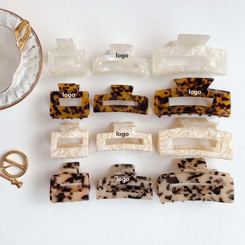 Yuxi Custom LOGO Acetate Square Hair