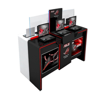 Ps rak display dinding desain toko game, rak furnitur untuk toko game