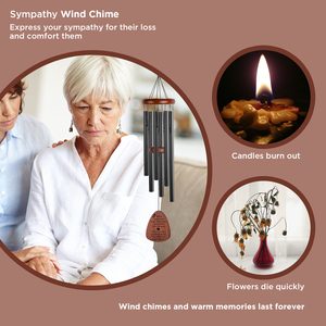 Custom Aluminum <strong>Sympathy</strong> Wind Chimes Mom <strong>Gifts</strong> Decorative Outdoor 26/28/32 Inch Memorial Wind Chime for Loss of Loved One - Product Image 4
