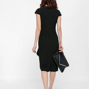 ชุดเดรสใส่ไปทำงานของผู้หญิงชุดเดรสมิดิแต่งระบายสง่างาม - Product Image 5