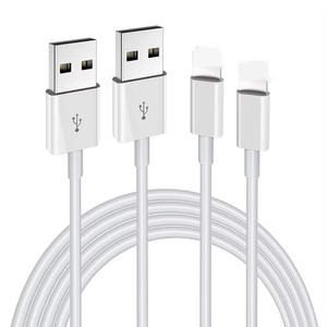 สายชาร์จ USB แบบถักป้องกันสัญญาณรบกวนสำหรับ iPhone 6/7/8/<span class=keywords><strong>X</strong></span>/XS/XR/11/12/13/14 ได้รับการรับรองจาก FCC รองรับการชาร์จเร็ว 2.1A <span class=keywords><strong>ความ</strong></span><span class=keywords><strong>ยาว</strong></span> 1 เมตร/2 เมตร - Product Image 2