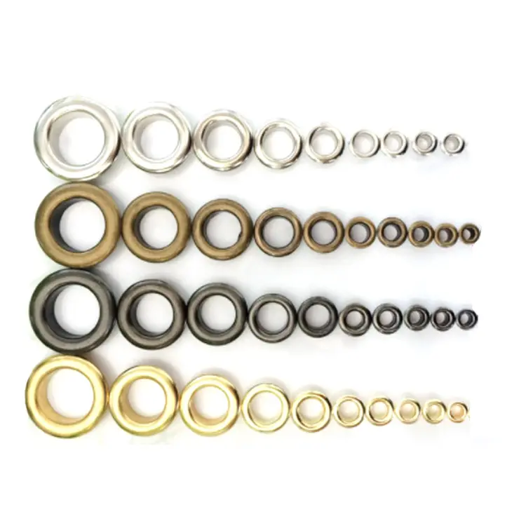 YYX Oeillets personnalisés 10mm 15mm Etc Toutes les tailles disponibles Oeillets de vêtement en acier inoxydable ou en laiton