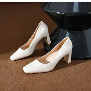2024 eleganti <span class=keywords><strong>tacchi</strong></span> alti Nude nuove décolleté singole in stile francese per hostess di <span class=keywords><strong>Hotel</strong></span> lavoro professionale altezza crescente per l'estate - Product Image 4