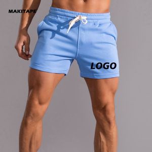 Shorts de sport pour homme H2133 en molleton français, décontractés, pour la salle de sport, fitness, tricot uni, respirant, anti-froissement, taille mi-haute - Product Image 1
