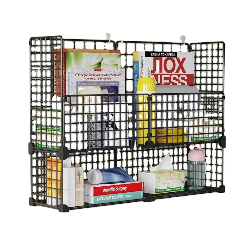 Combination storage rack Clothes, shoes, office toys storage rack Easy to install metal stronger 3/4/5 layers