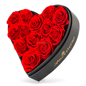 Infini immortel éternel pour toujours stabilisé roses conservées dans une boîte en coeur pour la Saint-Valentin cadeau d'anniversaire de la fête des pères des mères - Product Image 1