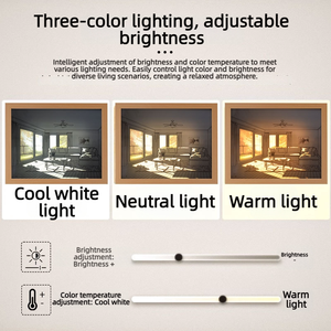 Cadre photo en bois avec éclairage LED, peinture Sunshine - Product Image 4