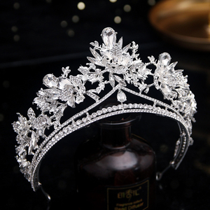 2023 New Crystal Bride <span class=keywords><strong>Tiara</strong></span> Crown diademi da sposa Head Jewelry Diadem fasce diademi <span class=keywords><strong>e</strong></span> corone matrimonio per le donne - Product Image 4