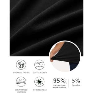 Camiseta de Dormir Personalizada para Hombre, de Viscosa de Bambú, Manga Corta, Estilo Básico, para Verano - Product Image 5