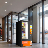 Máquina Expendedora de Bebidas Refrigeradas al por Mayor, con Soporte para Pago con Tarjeta de Crédito y Efectivo, OEM/ODM, Máquina Expendedora Personalizada de Alimentos, Snacks y Bebidas