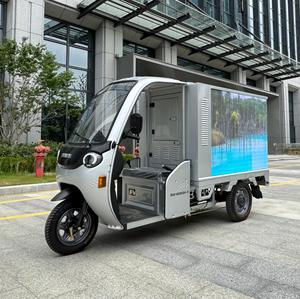 Bonne qualité fermé nouveau 200 - 250W 60V extérieur publicité véhicule LED Cargo publicité Tricycle électrique