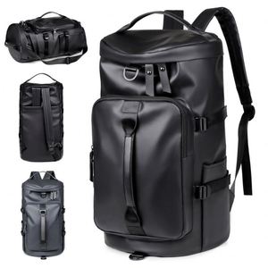 Custom logo Waterproof PU Leather Man Laptop <b>Backpack</b> High Quality Business Style <b>Backpack</b> Travel Overnight Duffel Bag for Men - Product Image 6