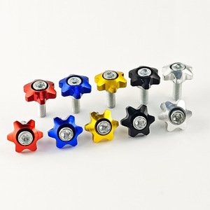 Boutons étoiles en alliage d'aluminium coloré Qiangye M8864, pièces de modification universelles pour moto et voiture, accessoire de poignée - Product Image 2