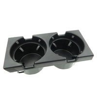 Nouveau Double trou voiture style avant Console centrale boîte de rangement pièce + porte-gobelet pour BMW E46 série 1999-2006 51168217953