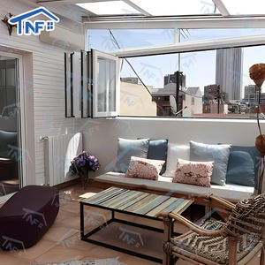 साउंडप्रूफ थर्मल इन्सुलेशन क्षैतिज उद्घाटन NF-50 आधुनिक एल्यूमीनियम मिश्र धातु फोल्डिंग विंडो रिट्रेटेबल स्क्रीन बाहरी उपयोग - Product Image 4