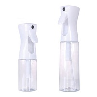 Bouteille de pulvérisation de brouillard d'eau à déclenchement fin en plastique PET en gros 200ml 300ML pulvérisateur de brouillard continu réutilisable pour shampooing