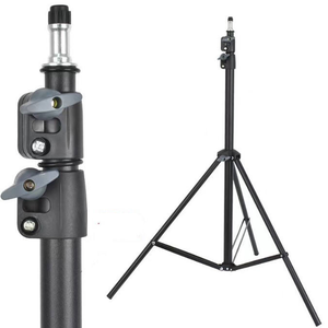 Trépied Multifonctionnel de 2,1 m pour Caméra Vidéo en Direct avec Support de Téléphone et Pince pour Smartphone ou Anneau Lumineux - Product Image 5