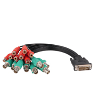 Câble d'acquisition de données vidéo USB coaxial à fibre optique DB15 vers BNC pour moniteur, lecteur DVD, microphone, haut-parleur avec gaine en PVC