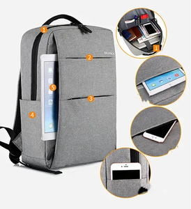 Оптовая продажа напрямую с фабрики: Рюкзак для ноутбука из водонепроницаемой ткани Оксфорд с логотипом на заказ, USB-портом и воздушной подушкой, вместимостью 20-39 л, для школы и путешествий - Product Image 2