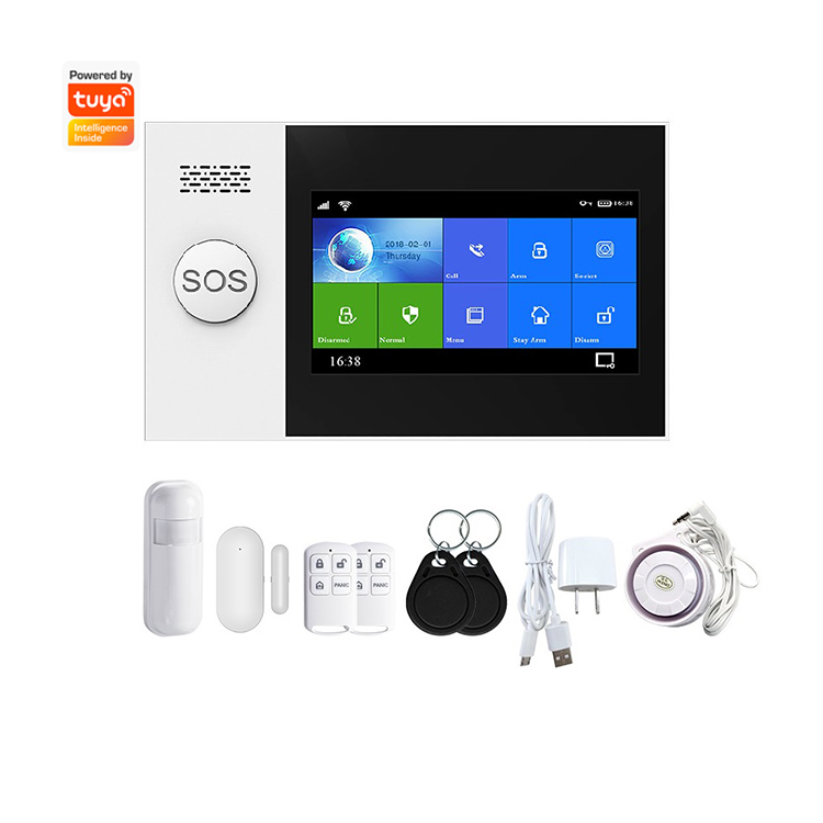 RSH-sistema de alarma inteligente Tuya, sistema antirrobo de seguridad con cable, inalámbrico, Wifi, Sensor de pantalla táctil, Gsm, para el hogar