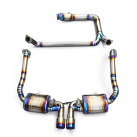 Maßgefertigtes Titan-Legierungs-Downpipe-Auspuffsystem mit Katalysator und Endschalldämpfer für Porsche 718 2.0T 2.5T 2017-2023 Komplettes Auspuffsystem