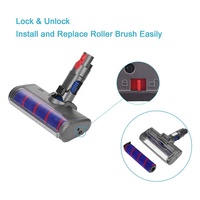 Brosse électrique d'aspirateur de poussière de lumière LED de laser de plancher de tapis pour Dy V7 V8 V10 V11 V15 pièces d'accessoire de tête d'outil