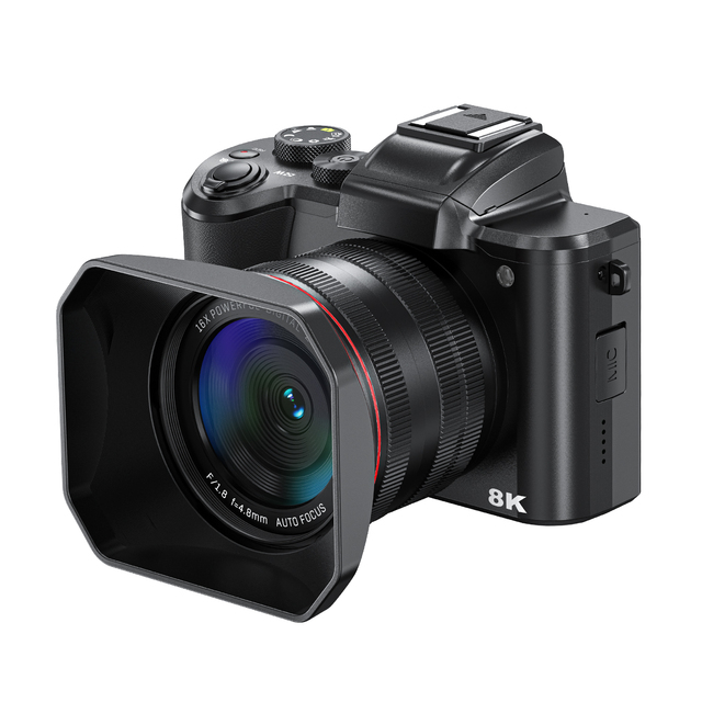 8K Mirrorless Digital Camera CMOS with SD Card-Waterproof