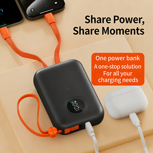 Chargeur portable personnalisé LOGO PD22.5W à charge <span class=keywords><strong>super</strong></span> rapide, batterie externe de grande capacité 10000mAh avec câbles pour cadeau - Product Image 4