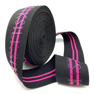 Groothandel Custom Polyester Nylon Tailleband Gebreide Jacquard Elastische Banden Voor Kledingstuk Elastische Band Nylon Webbing Tailleband Voor C