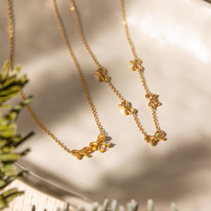 Collares de Acero Inoxidable Primavera 2026 al por Mayor, Chapados en Oro de 18k, Resistentes al Deslustre, Impermeables, Elegantes Collares con Lazo para Mujer - Product Image 2