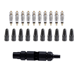 Set di Utensili Multifunzionali Hengtu |   Set di 21 Pezzi: Valvole Presta/Schrader + Chiave + Tappi in Lega di Alluminio per Valvole Francesi - Product Image 2