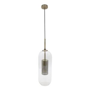 Lampada a sospensione 1xE27 in pelle, dimensioni 15x15 cm, ideale per la decorazione di interni e ambienti caldi. - Product Image 1