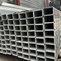Tube en acier rectangulaire galvanisé à chaud pour usage structurel