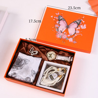 Coffret Cadeau en Papier avec Nœud pour la Saint-Valentin, Mariage, Anniversaire, Pâques, Demoiselle d'honneur, Style Professionnel