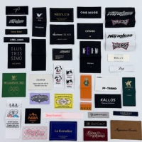 Étiquette tissée personnalisée, étiquette à coudre, étiquette en ruban, étiquette élastique, patch tissé, accessoires vestimentaires, fabricant OEM en gros