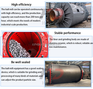 Mulino a pietra umida da 2 t/h, Macinatore a sfere per calcare in polvere per l'industria mineraria, Mulini a sfere di grande capacità 900x3000 per minerali - Product Image 5