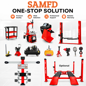 SAMFD Attrezzatura Completa per Garage: Allineatore Ruote 3D, Sollevatore Auto a Due Colonne CE 4000kg, Smontagomme, Equilibratrice Ruote - Combo - Product Image 1
