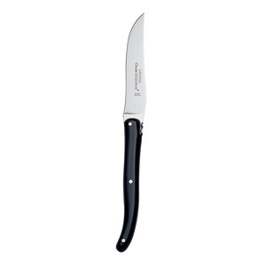 Couteau à steak avec manche noir Laguiole Claude Dozorme, fournitures de restaurant, restauration en gros - Product Image 1
