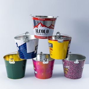 Bán Buôn Biểu Tượng Tùy Chỉnh In 5L Kim Loại Mạ Kẽm Bia Nước Giải Khát Corona Xô Đá Cho Các Bên Món Quà Cưới Rượu Sâm Banh Mát Bồn Tắm - Product Image 1