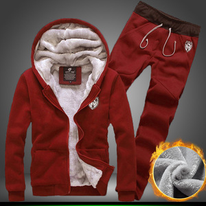Cardigan à capuche d'hiver personnalisé, vêtements décontractés, <span class=keywords><strong>veste</strong></span>, polaire pour homme, épaissi, tendance, grande taille, ensemble de survêtement sportif - Product Image 4